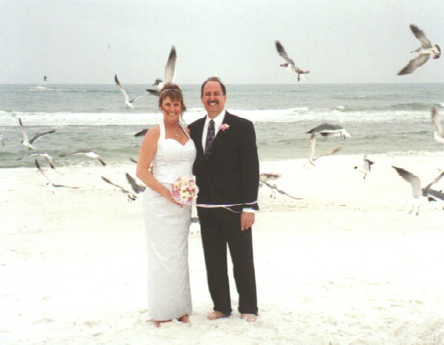 wedding pix seagulls