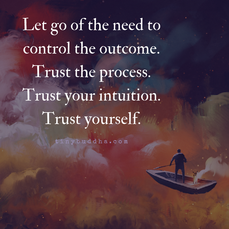let go of the need to control