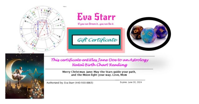 Astrology Gift Certificate 