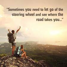 let go of the steering wheel