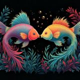 fish kissing